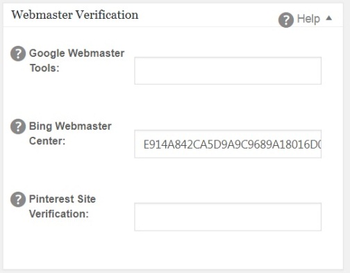 Webmaster Verification