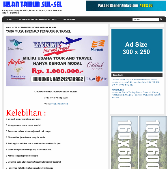 Iklan Tribun Sul-sel screen