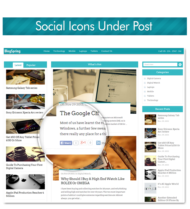Blogspring wordpress theme