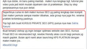 Testimoni Kursus SEO