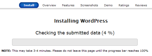 Proses instalsi Wordpress