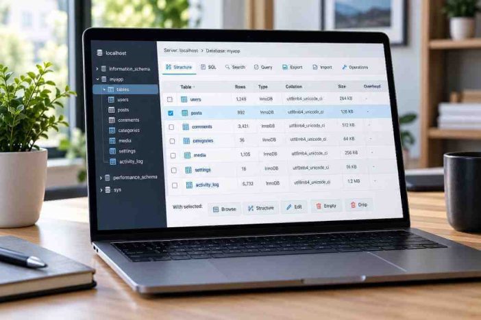 Cara menghapus isi tabel database di phpMyAdmin dengan aman
