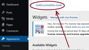Cara menambahkan widget di wordpress