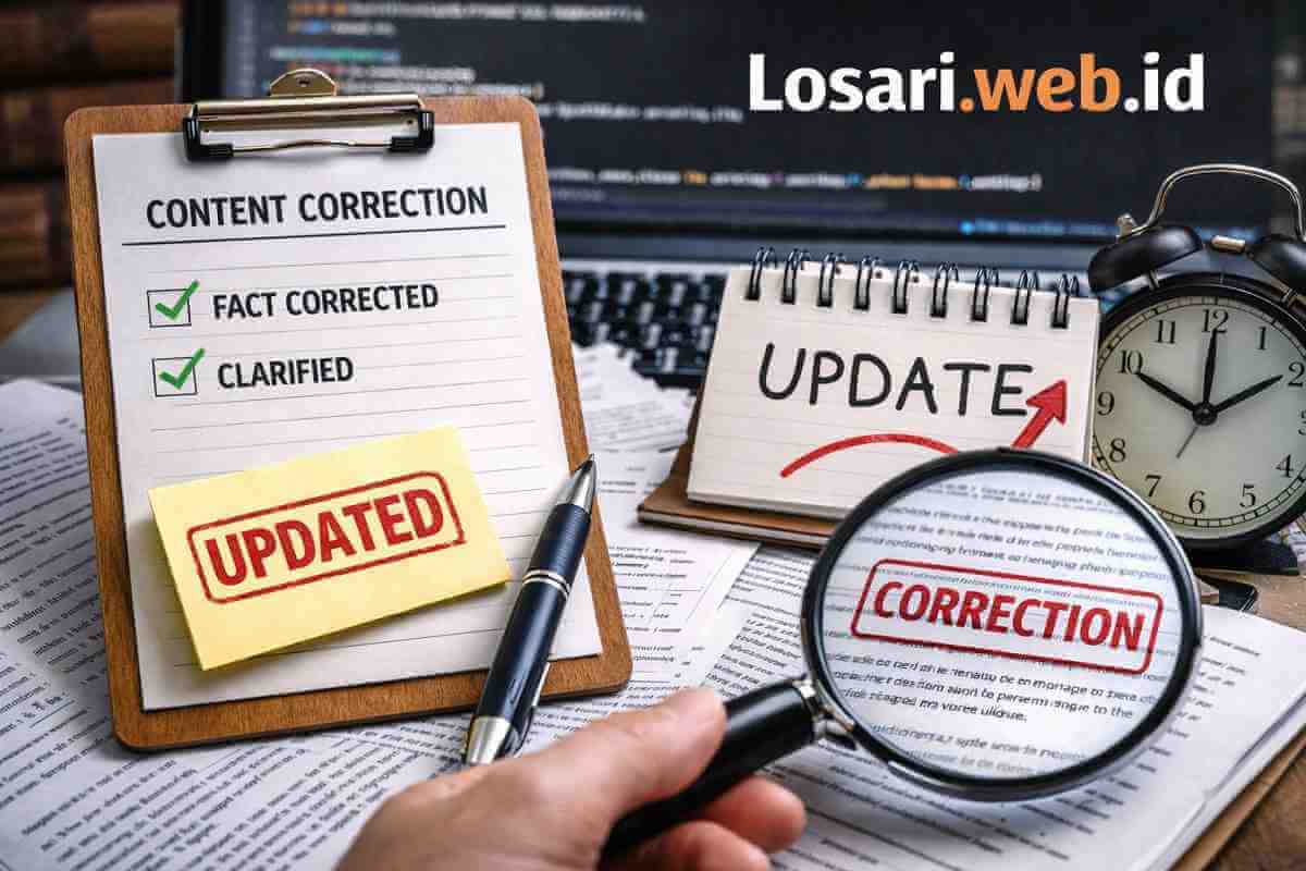 Corrections & Updates Policy » LOSARI WEB SERVICE
